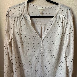 H&M Long sleeve button front blouse